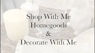 Shop With Me Homegoods and BONUS Decorate With Me || Pottery Barn “Inspired” Spring Tray Vignette