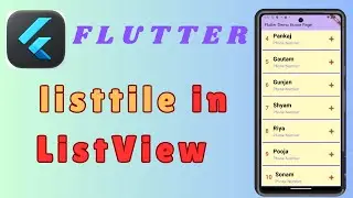 Listtile  in flutter || part 12 Flutter || Apply Listtile in listview in flutter || Flutter listtile