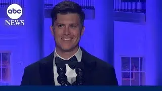 Comedian Colin Jost delivers remarks at White House Correspondents’ Dinner