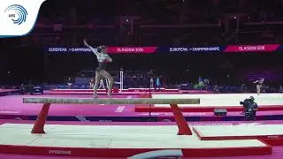 Ganna METELITSA (BLR) - 2018 Artistic Gymnastics Europeans, junior qualification beam