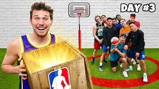 Last to Leave Mini Hoop Court, Wins NBA Mystery Box!