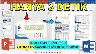 Cara Cepat Memindahkan Slide PowerPoint PPT ke Microsoft Word