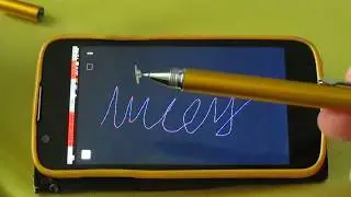 Проверка работы стилуса для ёмкостных экранов / Capacitive Touch Screen Stylus test