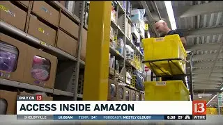 Behind-the-scenes at Whitestowns Amazon facility