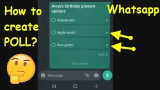 How to create a poll in Whatsapp. Whatsapp poll creation in Android Phone tips and tricks