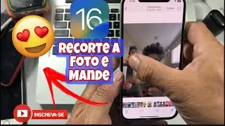 COMO RECORTAR A FOTO E ENVIAR NO INSTAGRAM, TELEGRAM E WHATSAPP COMO FIGURINHA - IOS 16