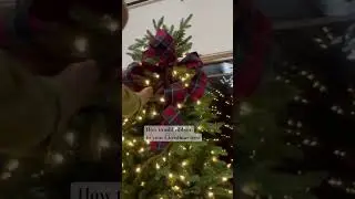 How to put ribbon on a Christmas tree (part 1) #christmasdecor