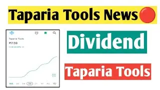 Taparia tools में आज फिर Trade हुआ👍🏻Next Traded Price👍🏻Taparia tools latest news updates👍🏻Dividend👍🏻