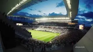 Time-lapse do clássico entre Corinthians e Santos na Arena