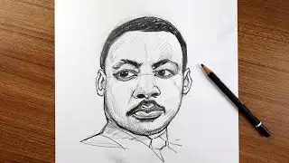 how to draw dr. martin luther king jr || dr. martin luther king jr Pencil Sketching