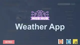 How to make Weather  App using HTML CSS and JavaScript