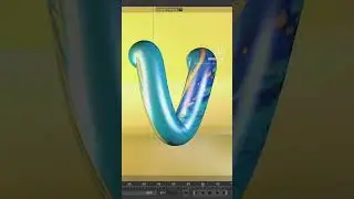 3D Lettering - V  