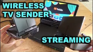 Streaming with a Wireless TV Sender to a Portable DVD Player