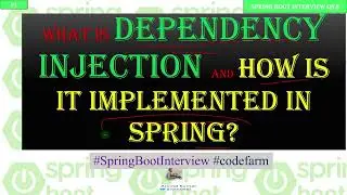 What is Dependency Injection +  Spring Boot | Spring Boot Interview QnA |  #springbootinterview