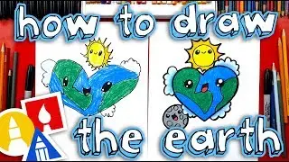 How To Draw The Earth As A Heart 🌎❤️