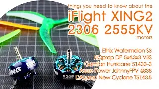 iFlight XING2 2306 2555KV FPV freestyle motors : Thrust, Efficiency, RPM & Torque on 5