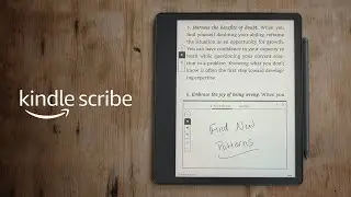 Make notes as you read with Kindle Scribe