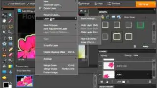 Photoshop Elements 9.0 Tutorial Layer Styles Adobe Training Lesson 10.9