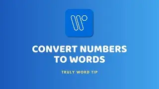 Convert Numbers to Words...#word #microsoftword #tutorial #fyp