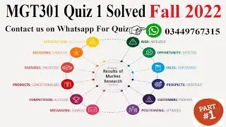 MGT301 QUIZ 1 | MGT301 Quiz 1 Solution Fall 2022 | Principles of Marketing Quiz 1 Solution 2022
