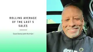 Microsoft Excel - Average of the Last X Sales