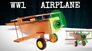 HOW TO MAKE AN AIRPLANE|ww1 Sopwith camel|CARDBOARD