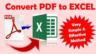 How to convert PDF to Excel Convert PDF into Microsoft Excel in Hindi #gyansection #excel #pdf
