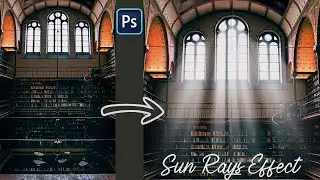 Adding Sun Rays Effect in Photoshop 2024 Tutorial 