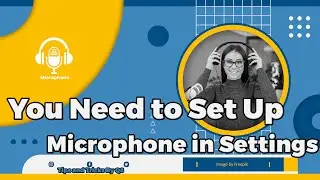 You Need to Set Up a Microphone in Settings | How to Set up a Microphone