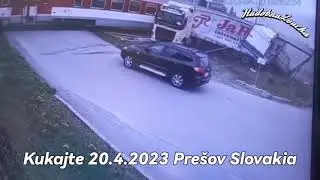 Train Collides with Truck in Prešov: Miraculous Escape for Careless Driver