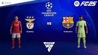 FC 25 PS4 - Benfica vs Barcelona | UEFA Champions League 24/25