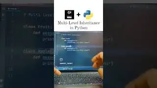 Multi-Level Inheritance in Python 🌟#multilevel #inheritance #class #object #methods #self #python