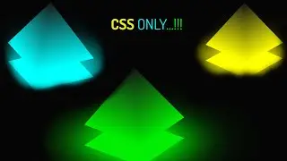 Ambient Light Effects  |  CSS 3D Glowing Pyramid Animation Effects