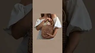 crochet raffia bag