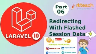 Redirecting With Flashed Session Data | Laravel redirect back Part-6 #laraveltutorial  #laravel10