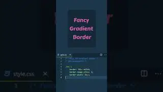 How to make a CSS Gradient Border #Shorts