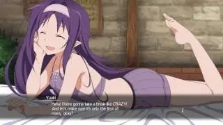 Sword Art Online: Hollow Realization Yuuki's lovey-dovey scene in bed