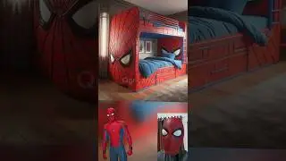 Superheroes but  Bunk Bed 💥 Marvel & DC-All Characters #marvel #avengers#shorts