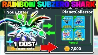 I TRADED THE *1 EXIST* RAINBOW GREAT SUBZERO SHARK IN ROBLOX CLICKER SIMULATOR