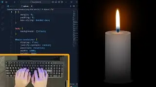 Realistic Candle Animation using HTML and CSS