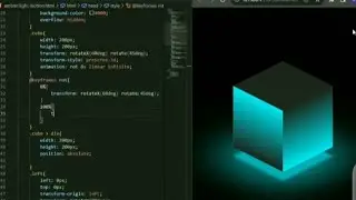 Design 3D Cube Using HTML and CSS || Website Design