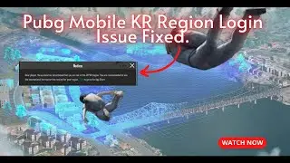 Pubg Mobile KR Region Login Issue Solved | Pubg Mobile KR login Issue | #pubgkrloginproblem