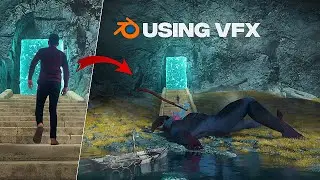 I Create Cave Scene Using VFX || Full Breakdown ||