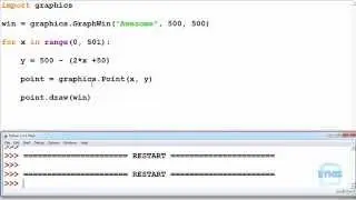 Python Exercise 8.2 - for loop - Graphics Window