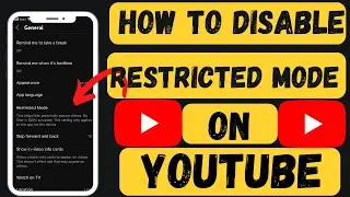 How To Disable Restricted Mode On YouTube In iPhone (2023)