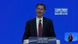 LIVE | Chancellor Jeremy Hunt from #CPC23 in Manchester