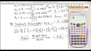 Numerical Integration Examples شرح عربي