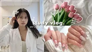 STUDY VLOG 🎧💌: Lab Days, Valentine's Day, Self-care, Sweet treats 🍰