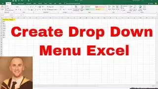 How to create a drop down menu in Excel 365