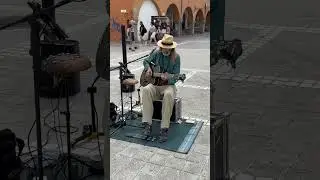 Looping a Groove on the street in Brasov Romania.  #busking #busker #looping #loopypro